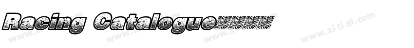 Racing Catalogue字体转换